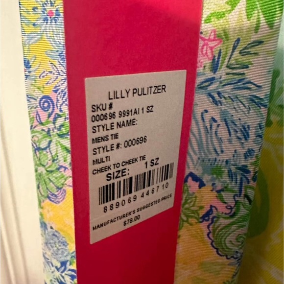 Lilly Pulitzer Margot large dress and matching tie - Picture 7 of 7